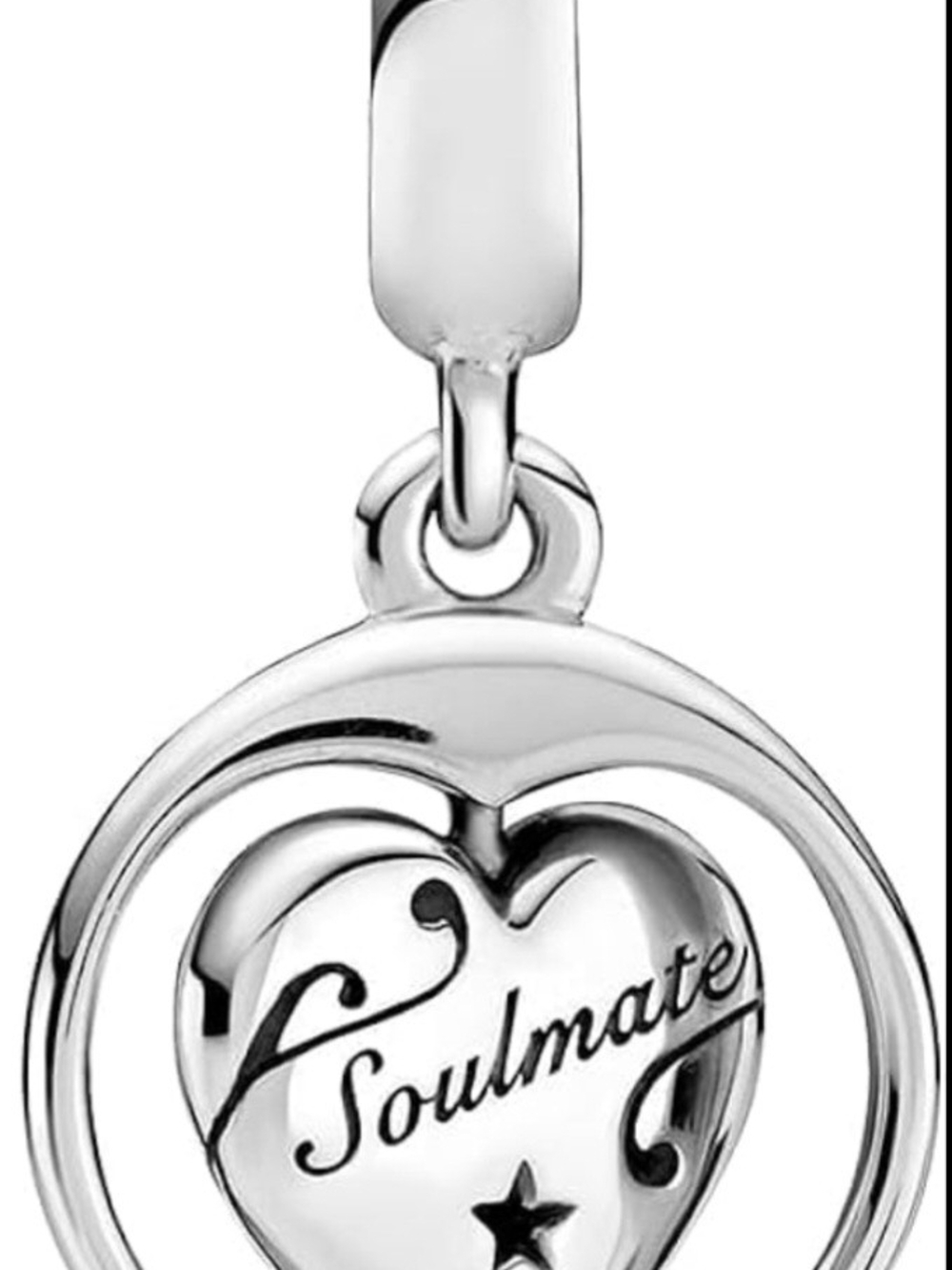 Pandora Silver 'Forever & Always' Spinning Charm - Picture 2 of 2